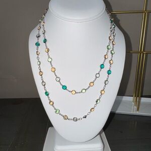 ✨ Chanelle “Earth” Necklace – Touchstone Crystal by Swarovski ✨